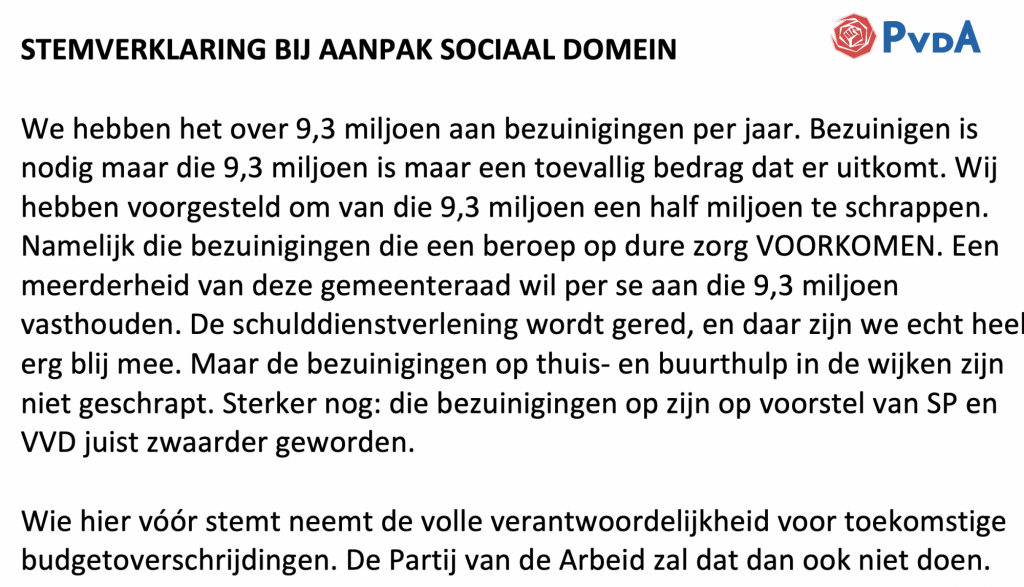 https://lelystad.pvda.nl/nieuws/pvda-stemt-tegen-aanpak-sociaal-domein/